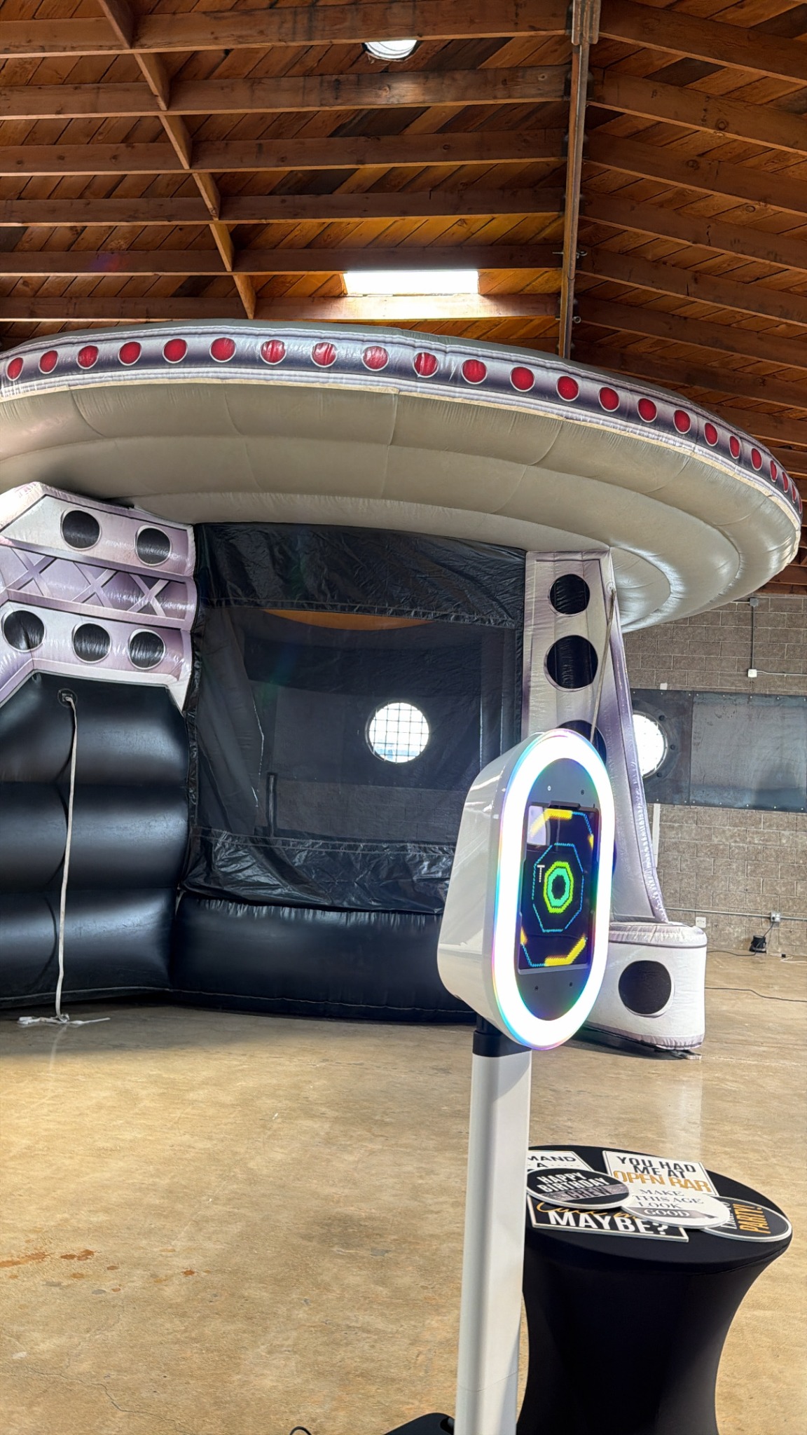 KPTZ digital selfie booth ready for a large San Diego festival